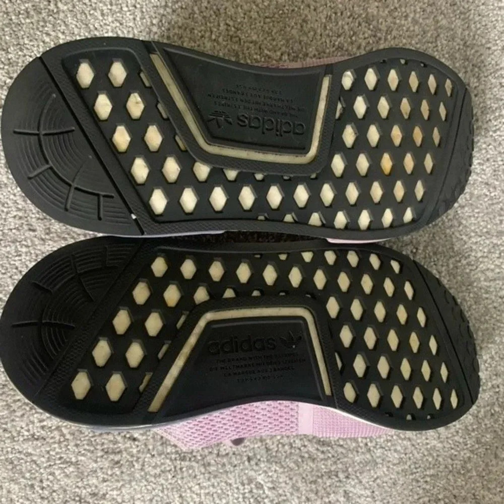 Adidas Boost NMD R1 Athletic Comfy Sneakers Light Purple Lavender Lilac 7.5 8 - Picture 11 of 12